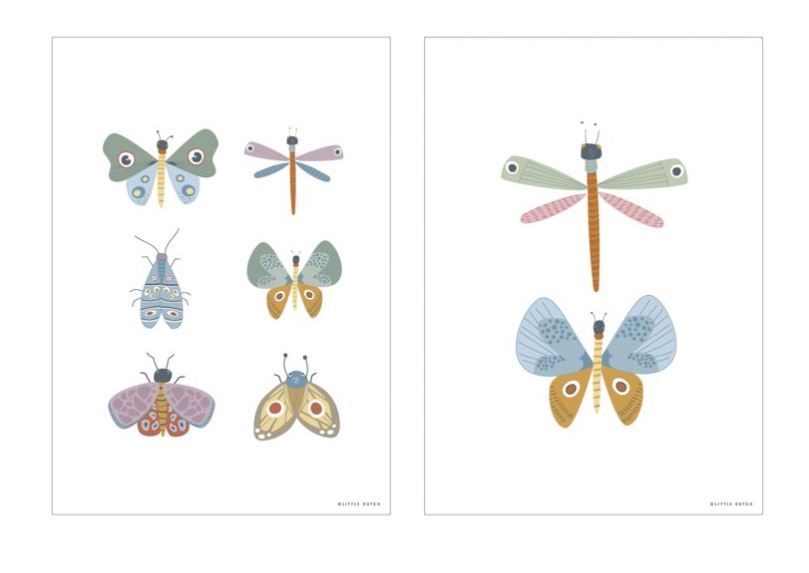 Poster A3 - Butterfly - Baby accessories