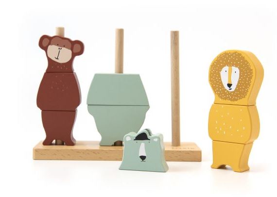 Wooden stacking animal puzzle - Toys