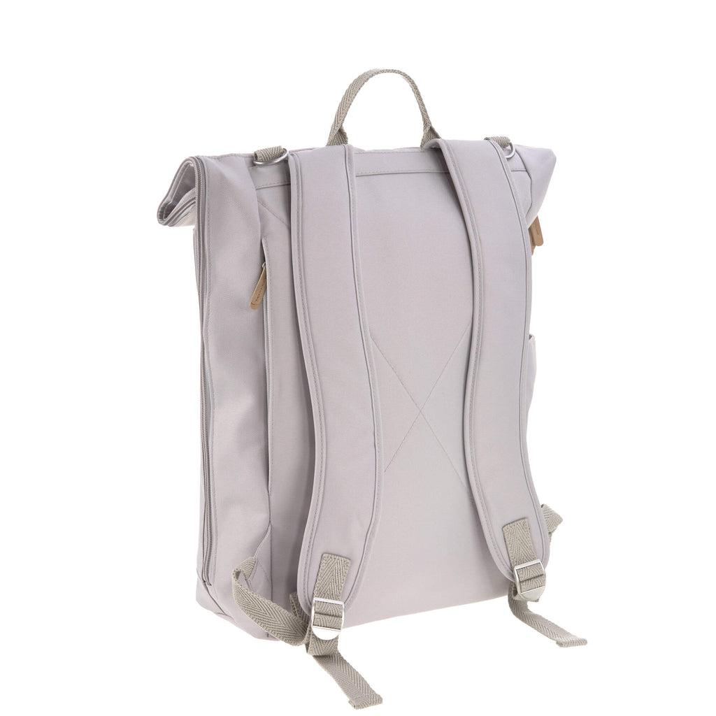 Rolltop grey changing backpack - Baby travel