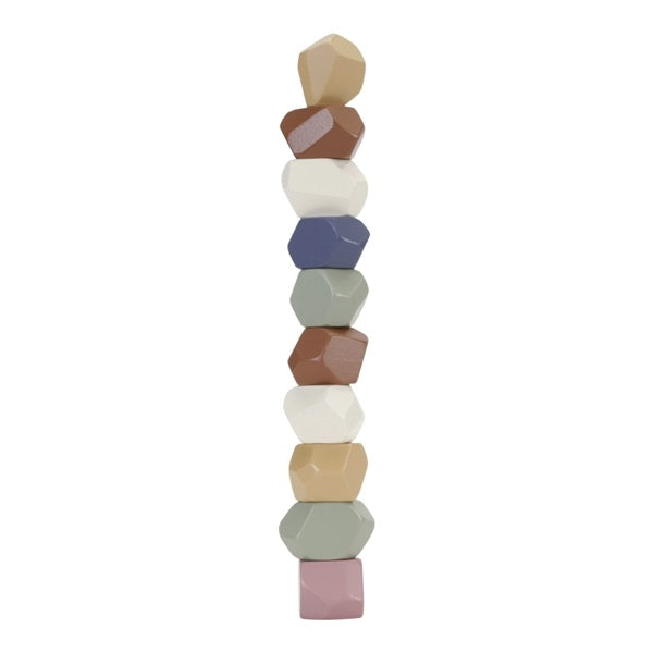 Vintage Wooden Stacking Stones - Toys