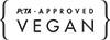 PETA-goedgekeurd veganistisch logo