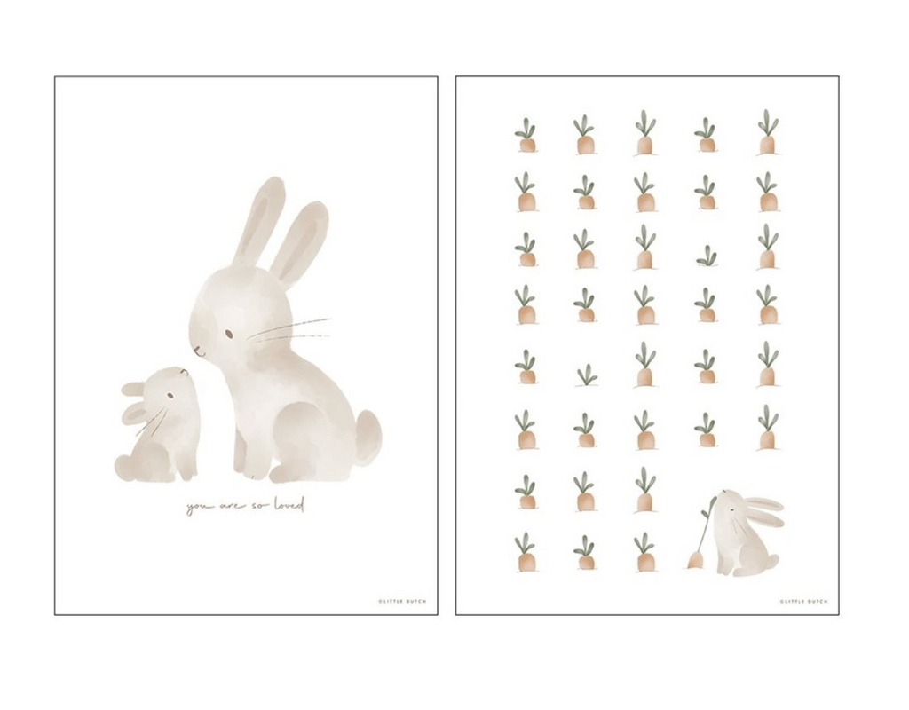 A3 Baby Bunny poster - Baby accessoires