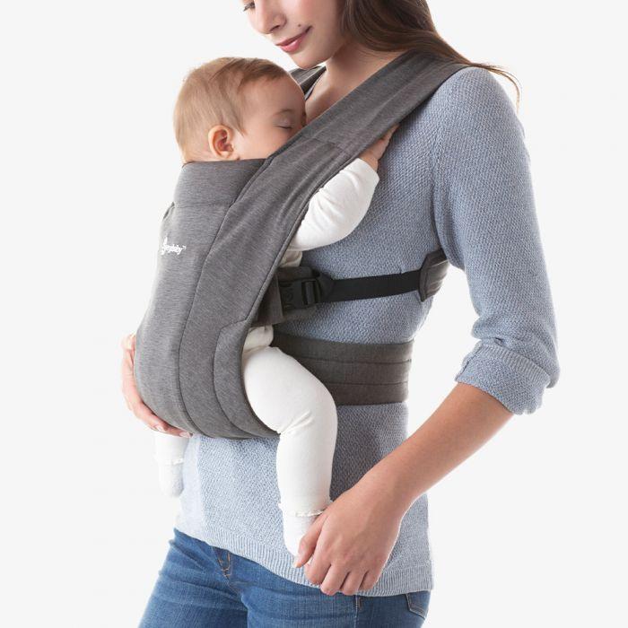 Embrace draagzak - heidegrijs - Reizen met je baby
