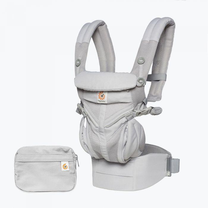 Omni 360 Cool Air Mesh Draagzak - Parelgrijs - Reizen voor baby's
