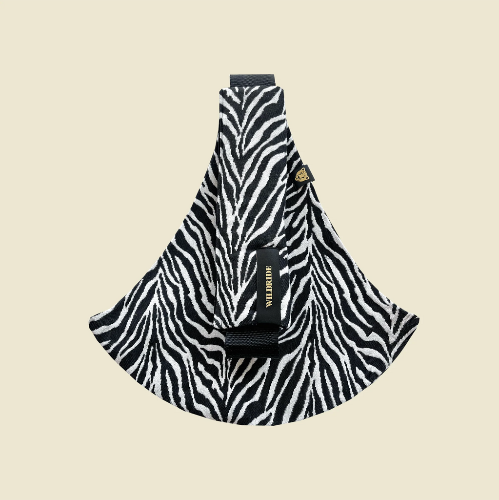 Draagzak van 9 maanden - 4 jaar WILDRIDE Black Zebra - Travel