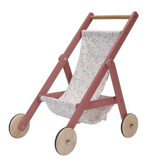 Houten kinderwagen voor Bloemen & Vlinders pop - Speelgoed
