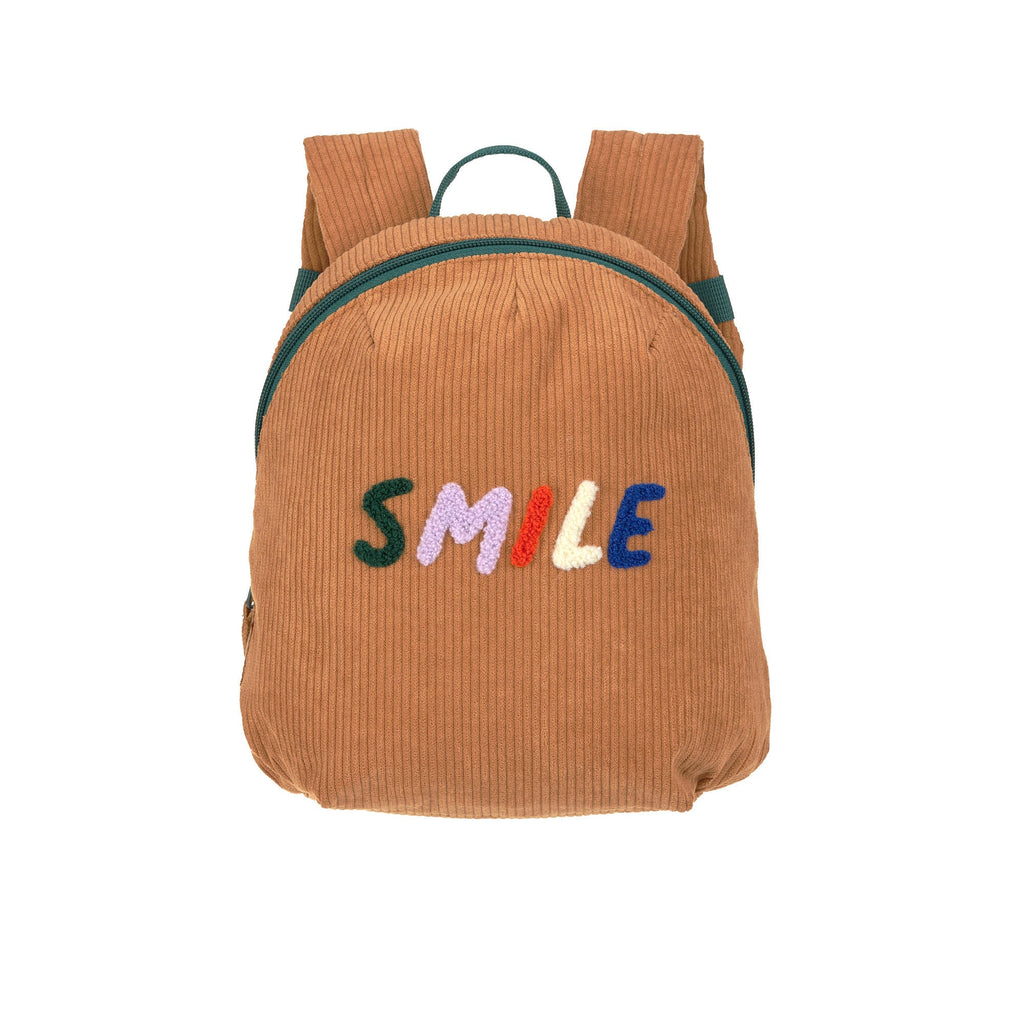Cord Little Gang Smile caramel rugzak - Reizen voor baby's
