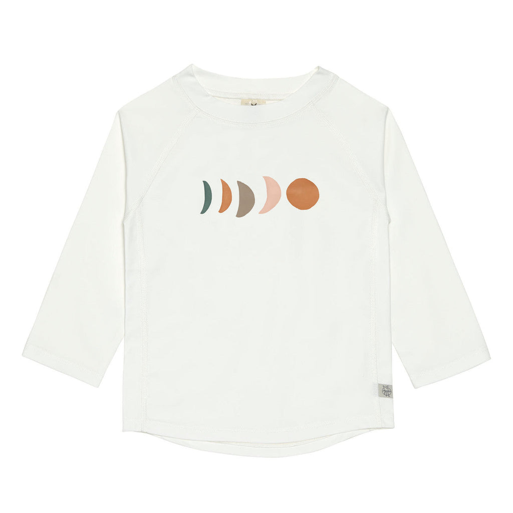 UV-beschermend kinder-T-shirt met lange mouwen - Witte maan