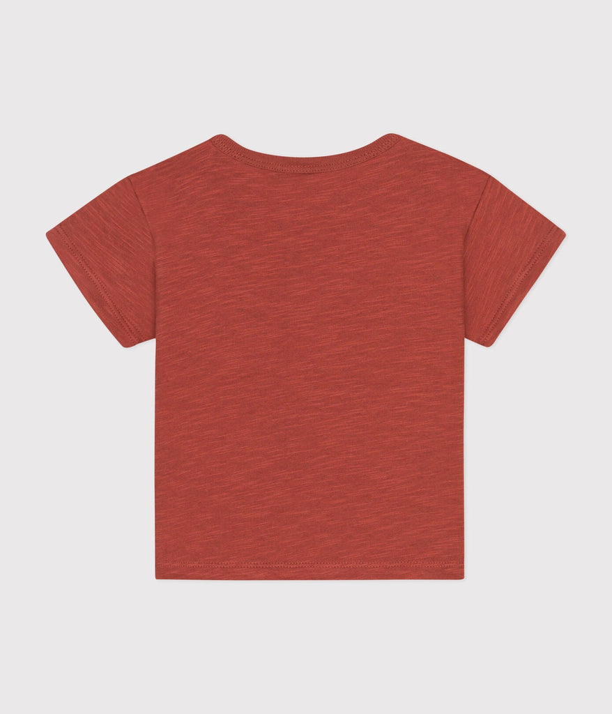 Bruin jersey T-shirt met korte mouwen - T-shirt