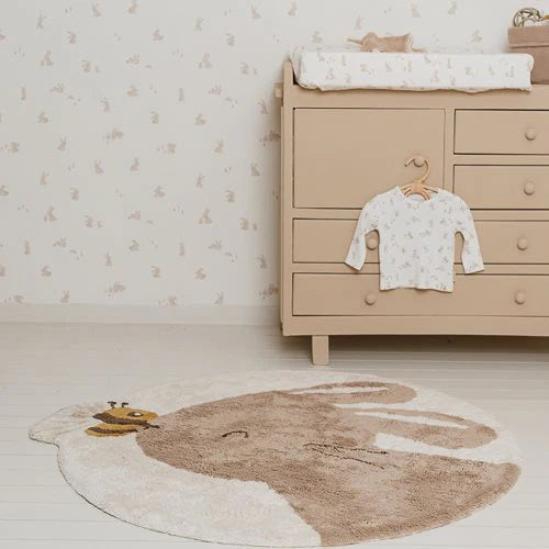 Tapis de lapin - beige