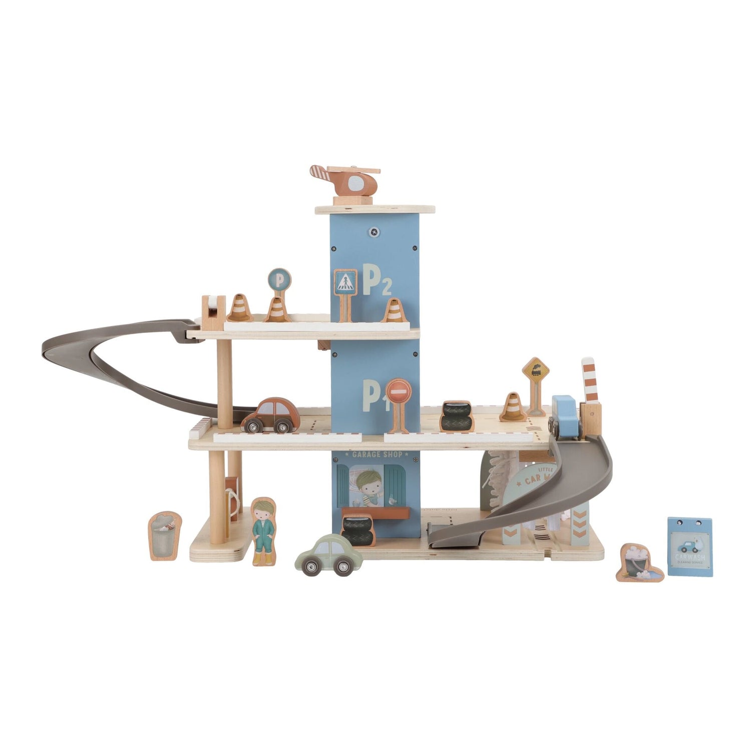Holzgarage – Blau