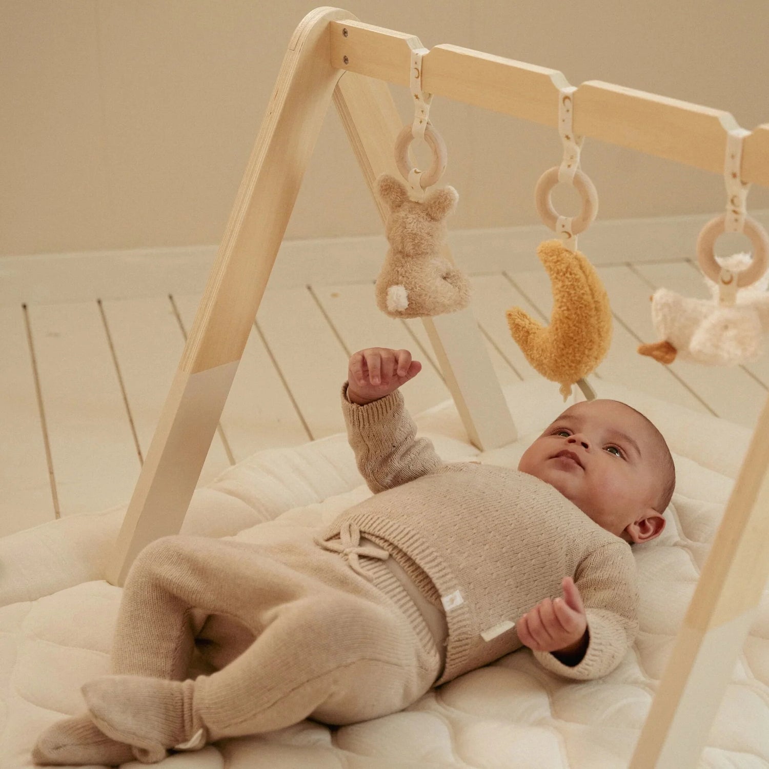 Pantalon avec pieds - Beige - Newborn Naturals