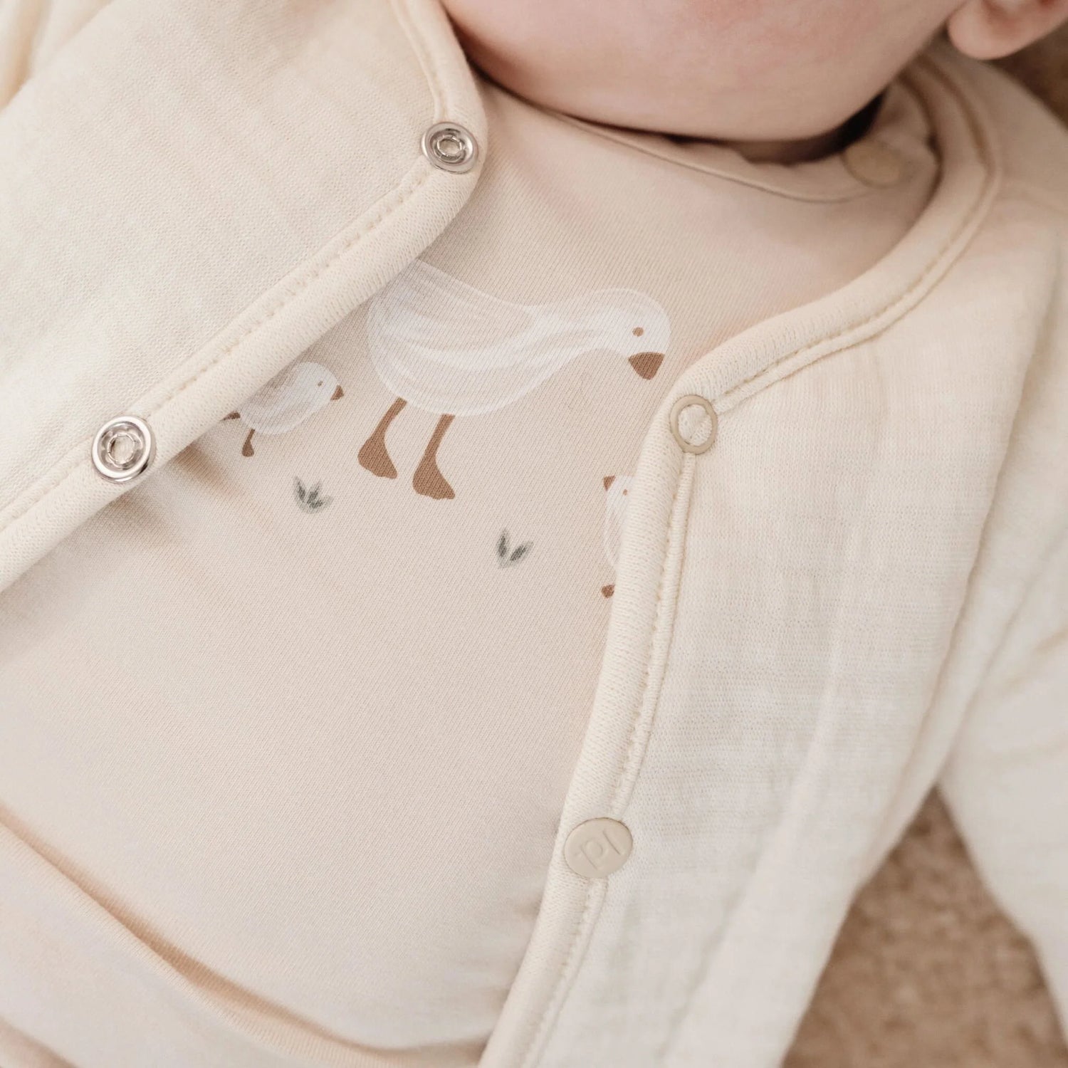 Veste réversible - Beige - Newborn Naturals - Little Goose