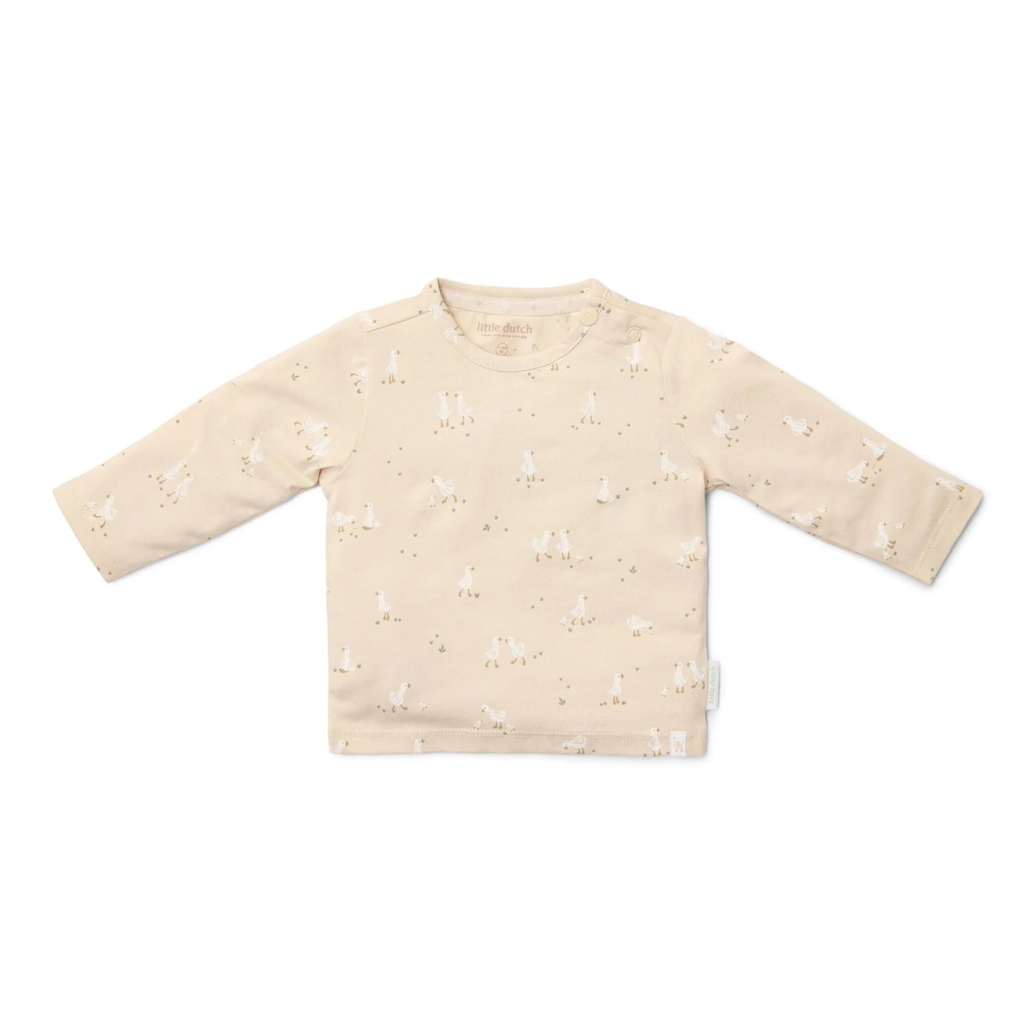 T-shirt à manches longues - Beige - Newborn Naturals - Little Goose