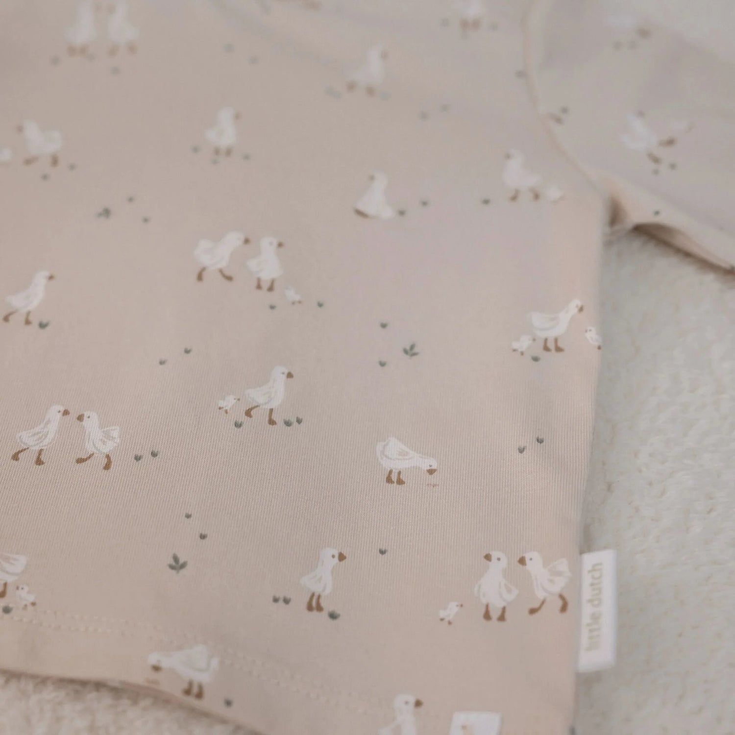 T-shirt à manches longues - Beige - Newborn Naturals - Little Goose