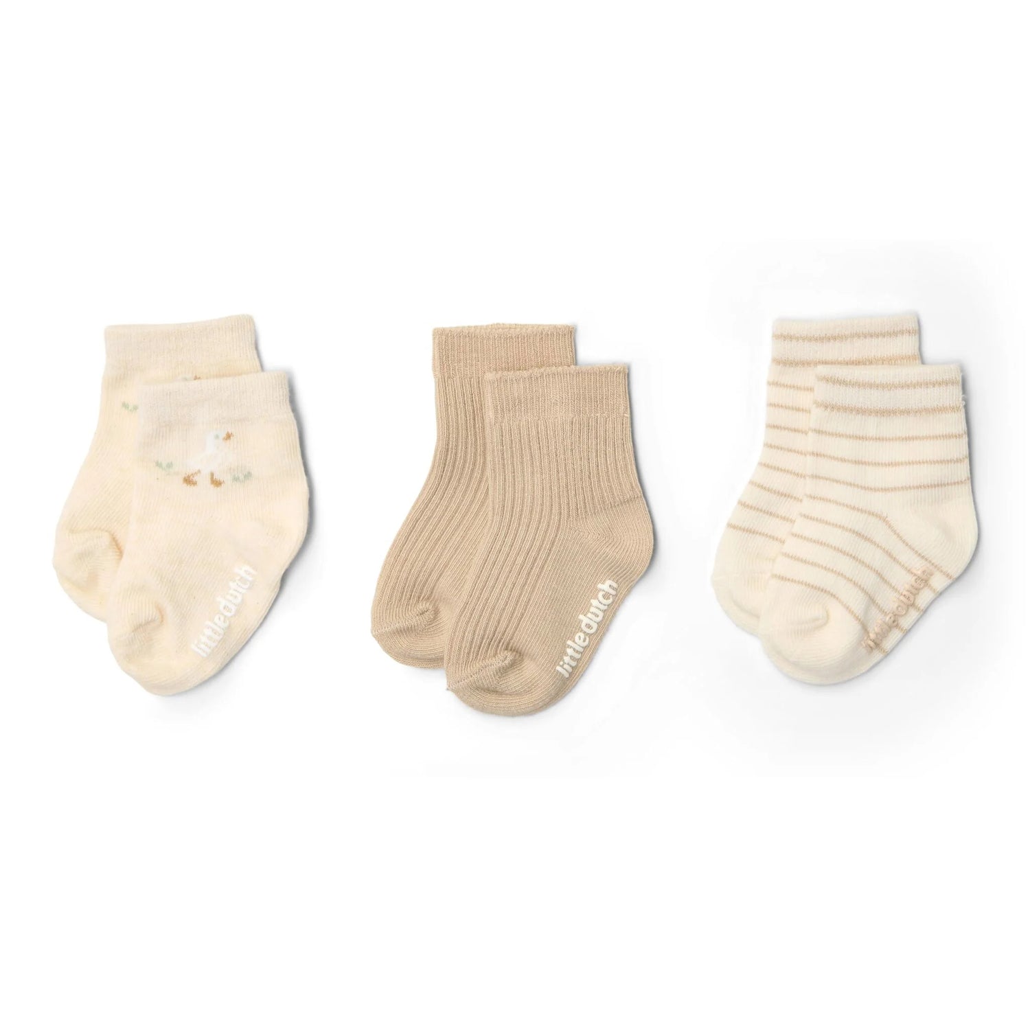 3er-Pack Socken – Mehrfarbig – Newborn Naturals – Little Goose