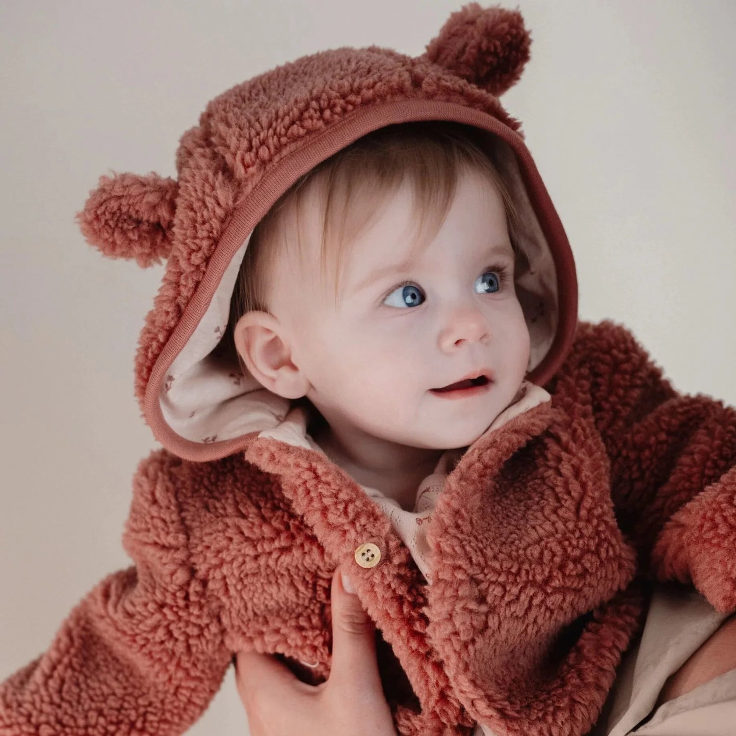 Veste en peluche - Rose - Newborn Naturals