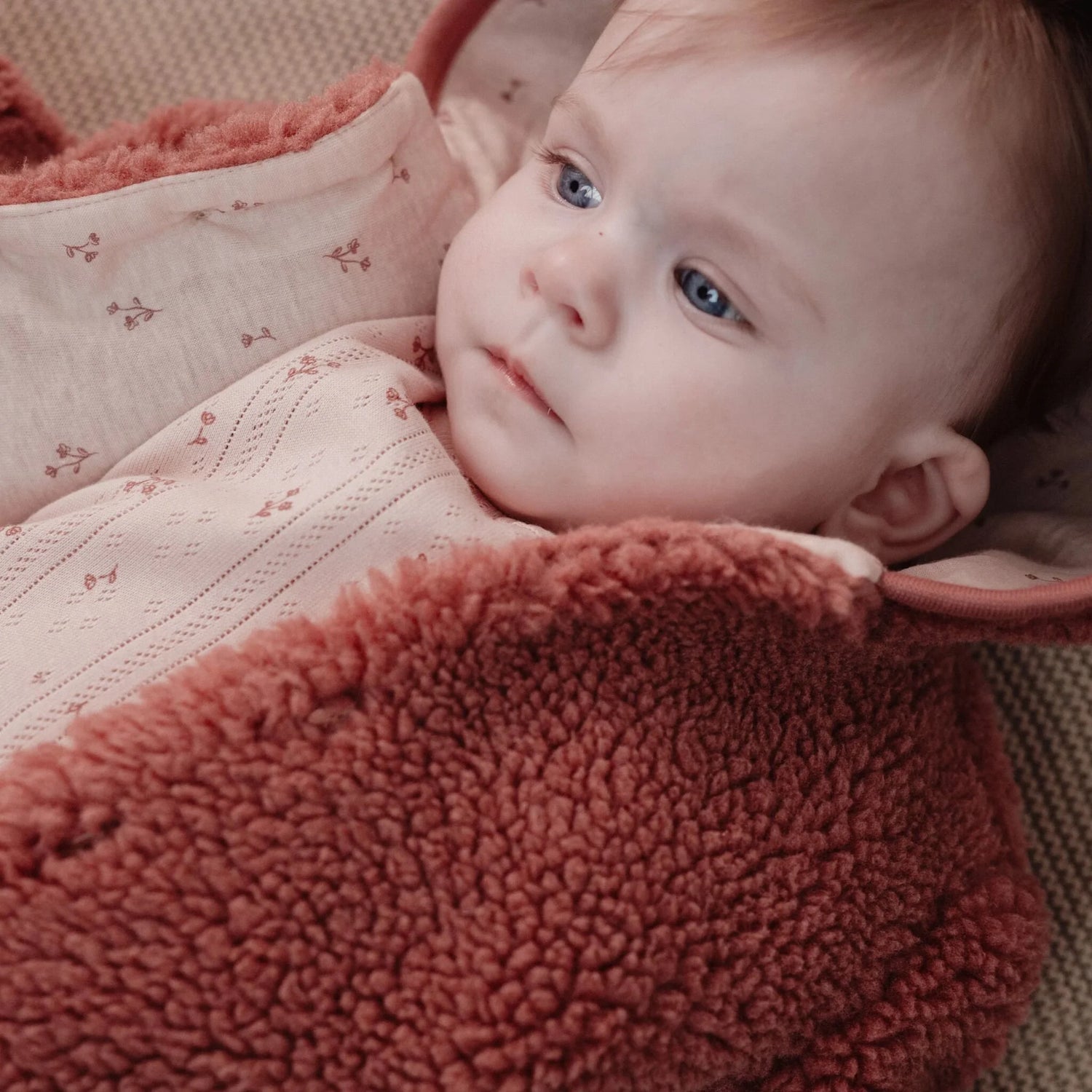 Veste en peluche - Rose - Newborn Naturals