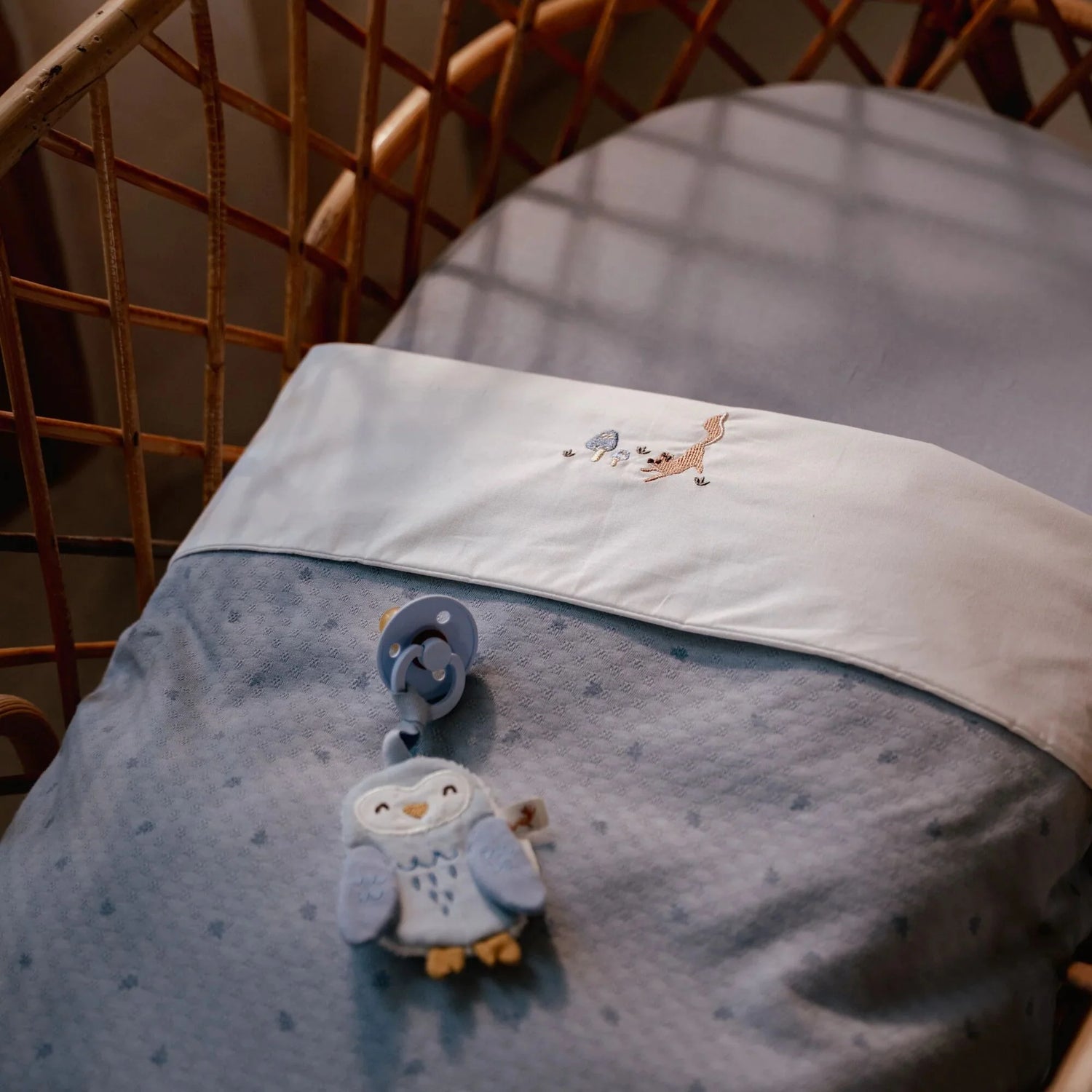 Couverture berceau - Bleu - Essentials Liste 