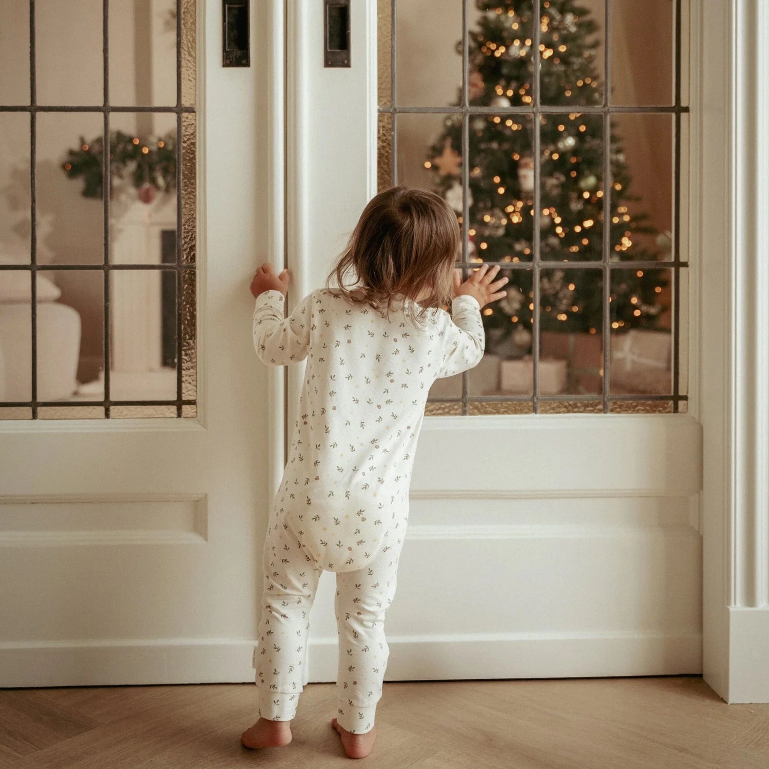 Pyjama de Noël une pièce – Beige 74/80