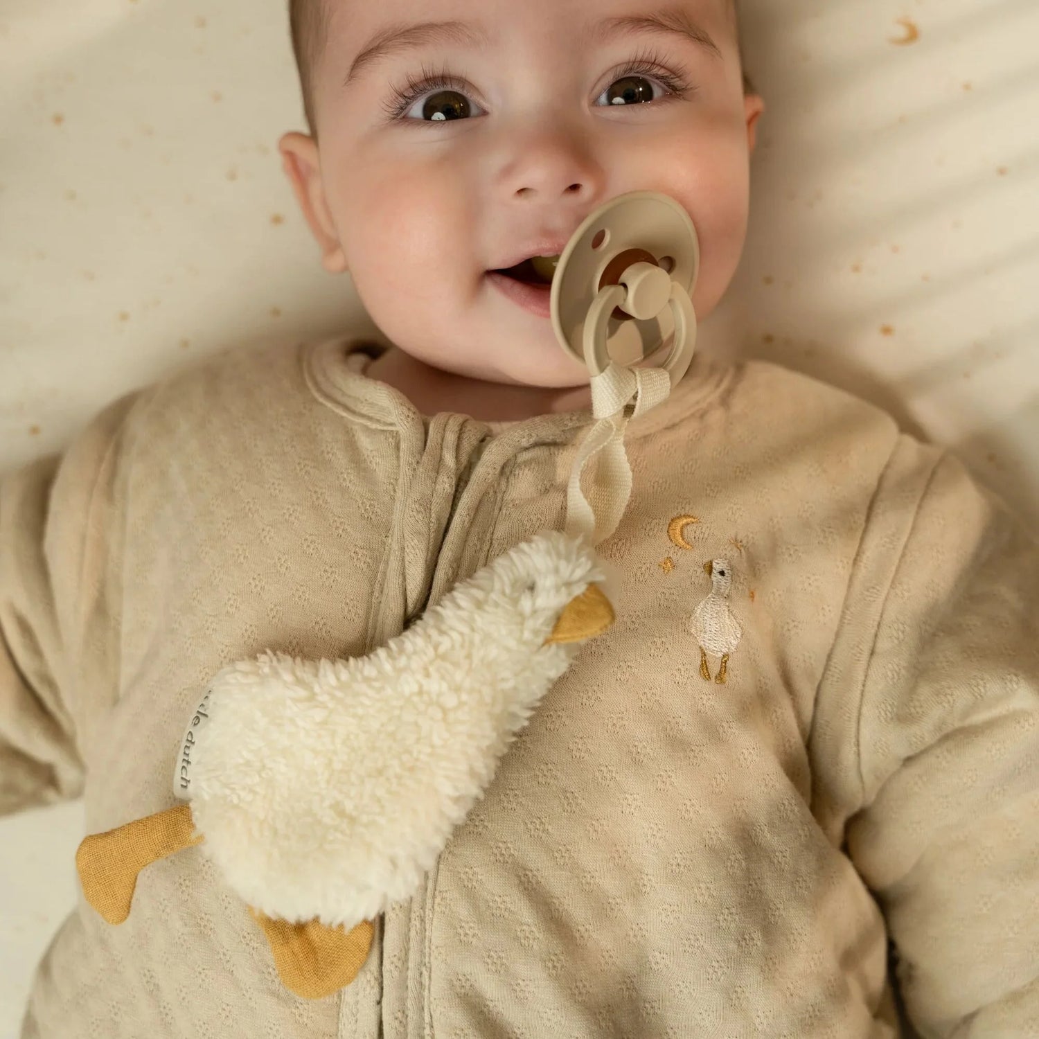 Doudou attache-tétine - Newborn Naturals - Little Goose liste 