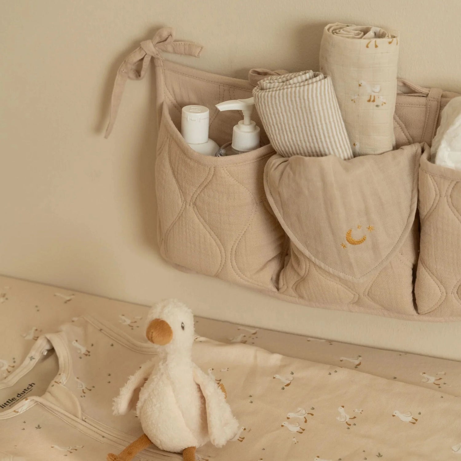 Lot de 2 bavoirs bandana - Beige - Essentials