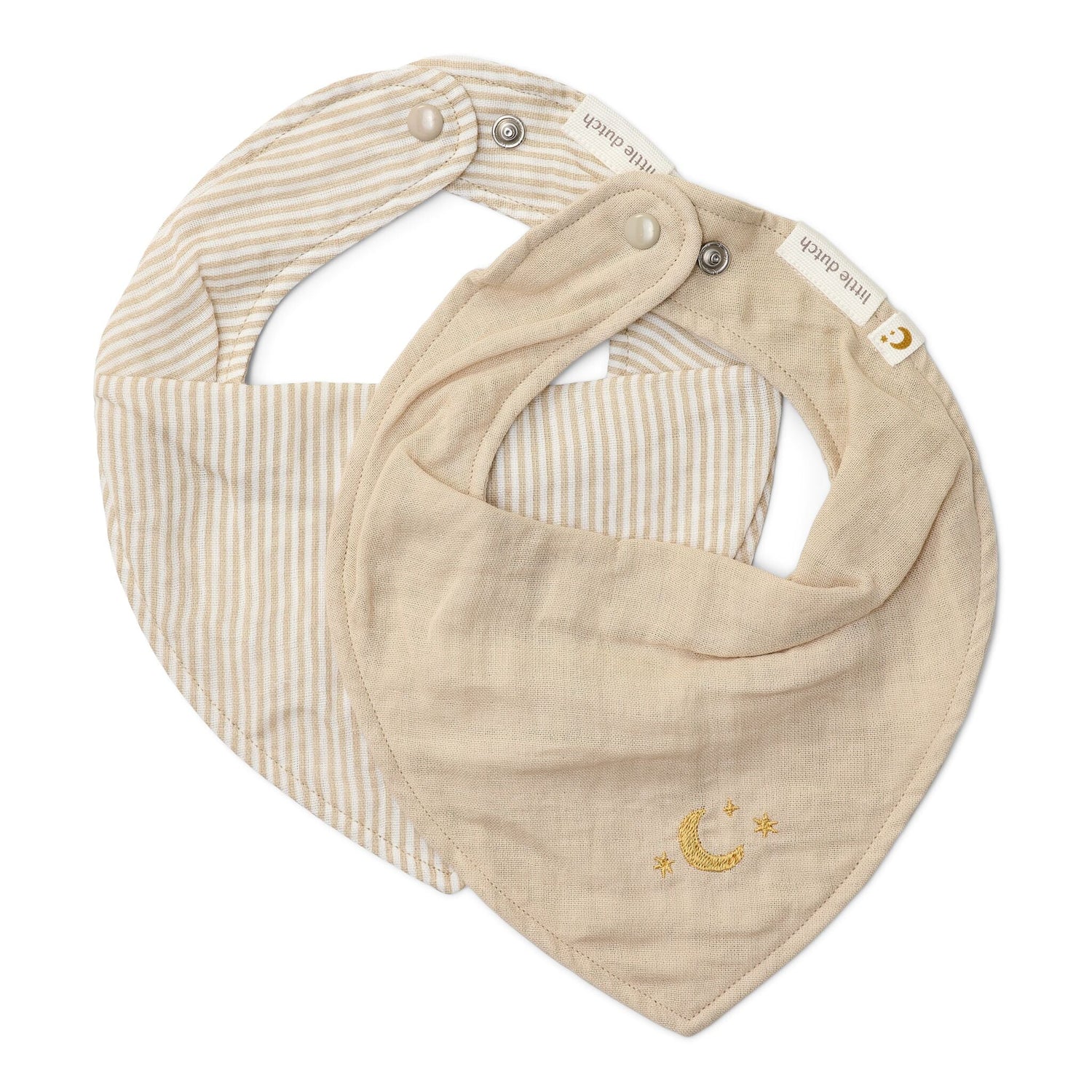 Lot de 2 bavoirs bandana - Beige - Essentials