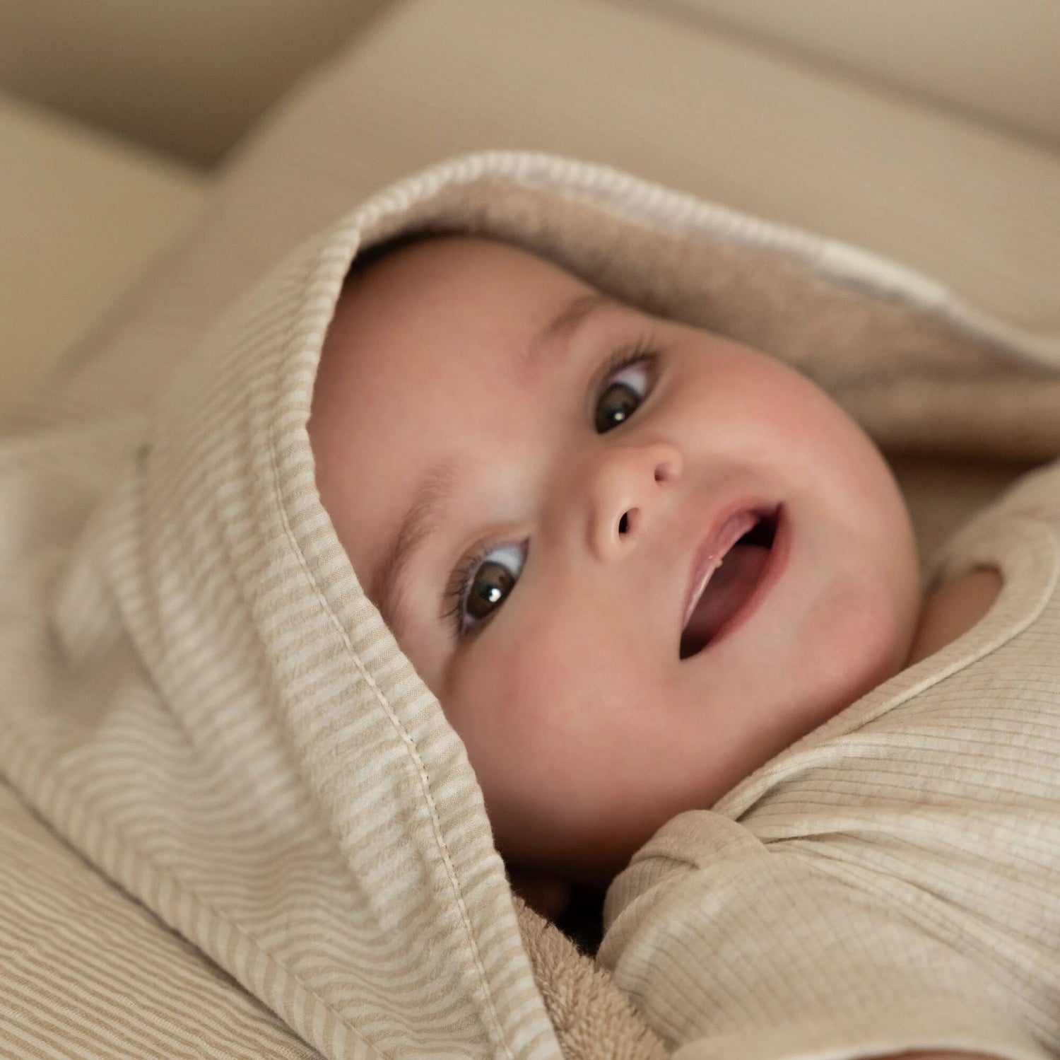 Cape  Baden  Beige – 75 x 75 – Newborn Naturals – Baby Bunny