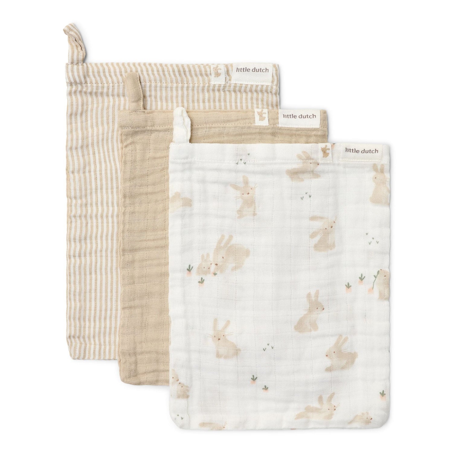 Ensemble de gants de toilette - Newborn Naturals - Bébé Bunny liste 