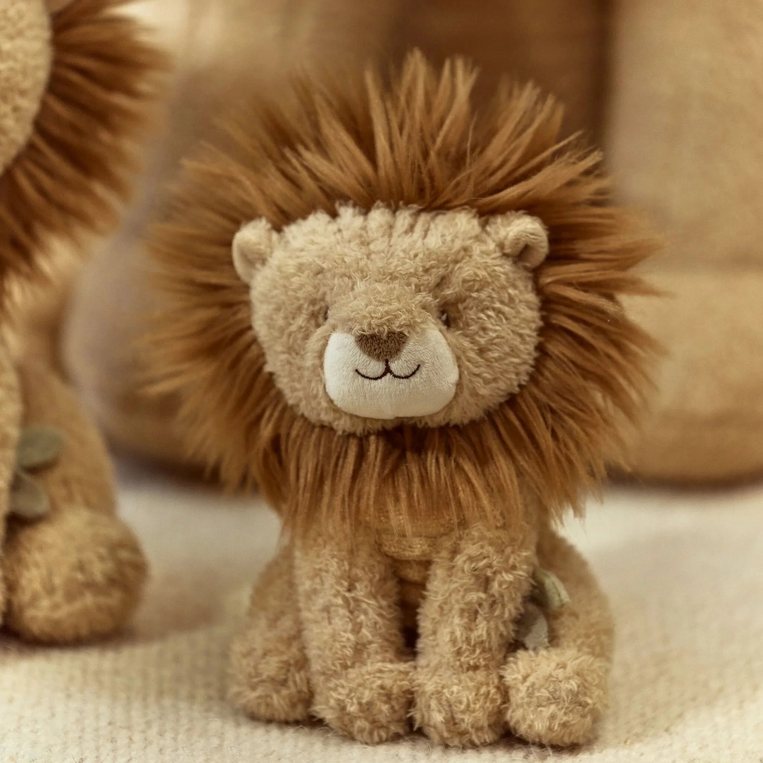Peluche Lion - Jaune - 17 cm