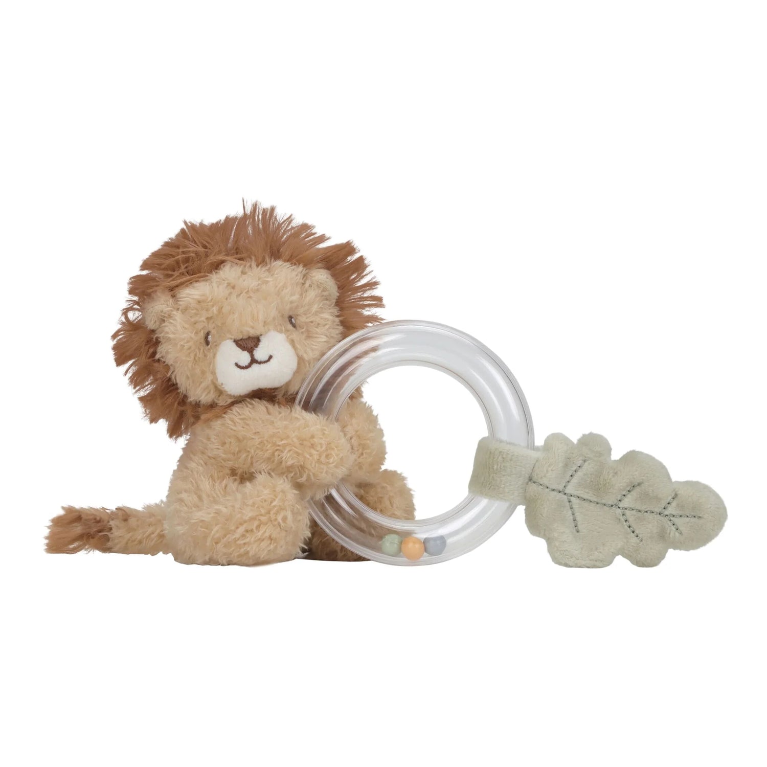 Hochet anneau Lion - Jaune - Safari Friends
