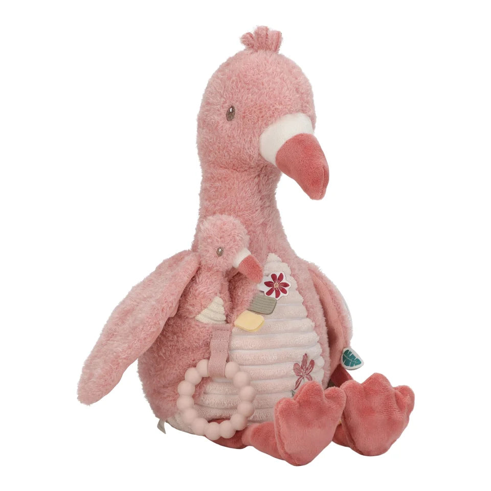 Peluche d'activité Flamant rose - Rose