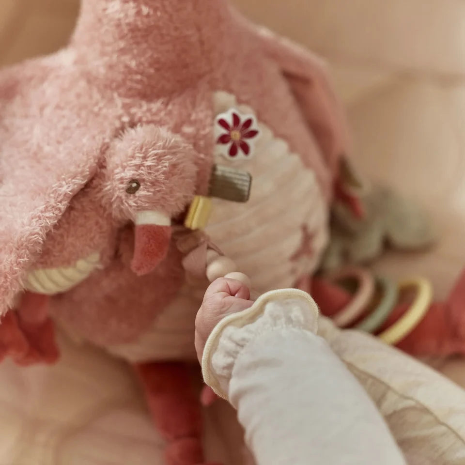 Peluche d'activité Flamant rose - Rose Liste 