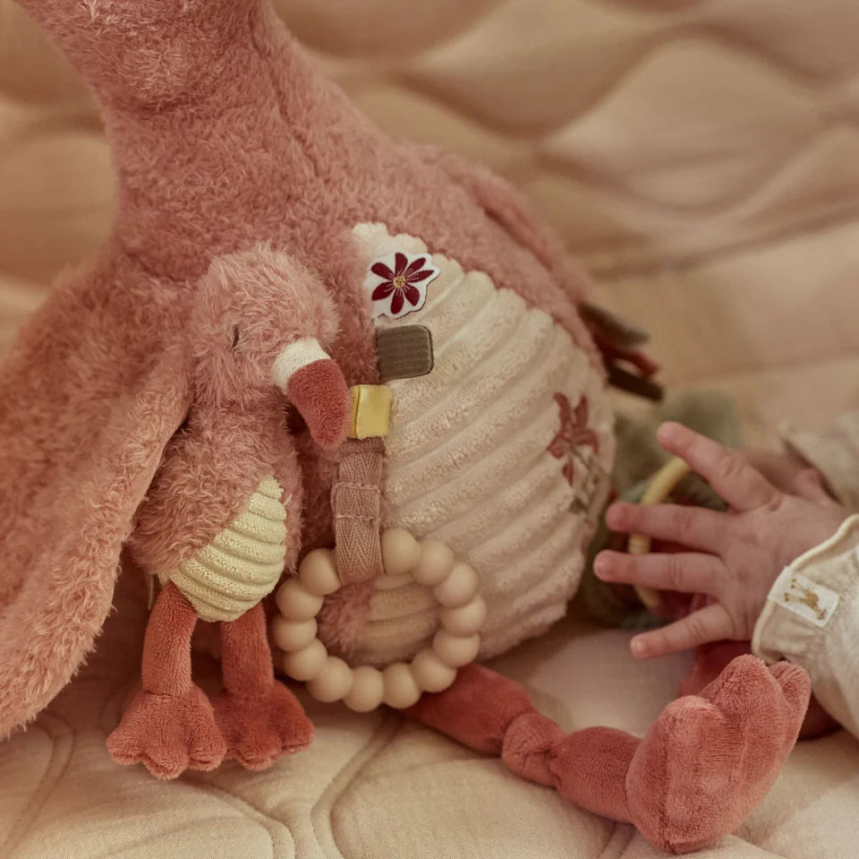 Peluche d'activité Flamant rose - Rose Liste 