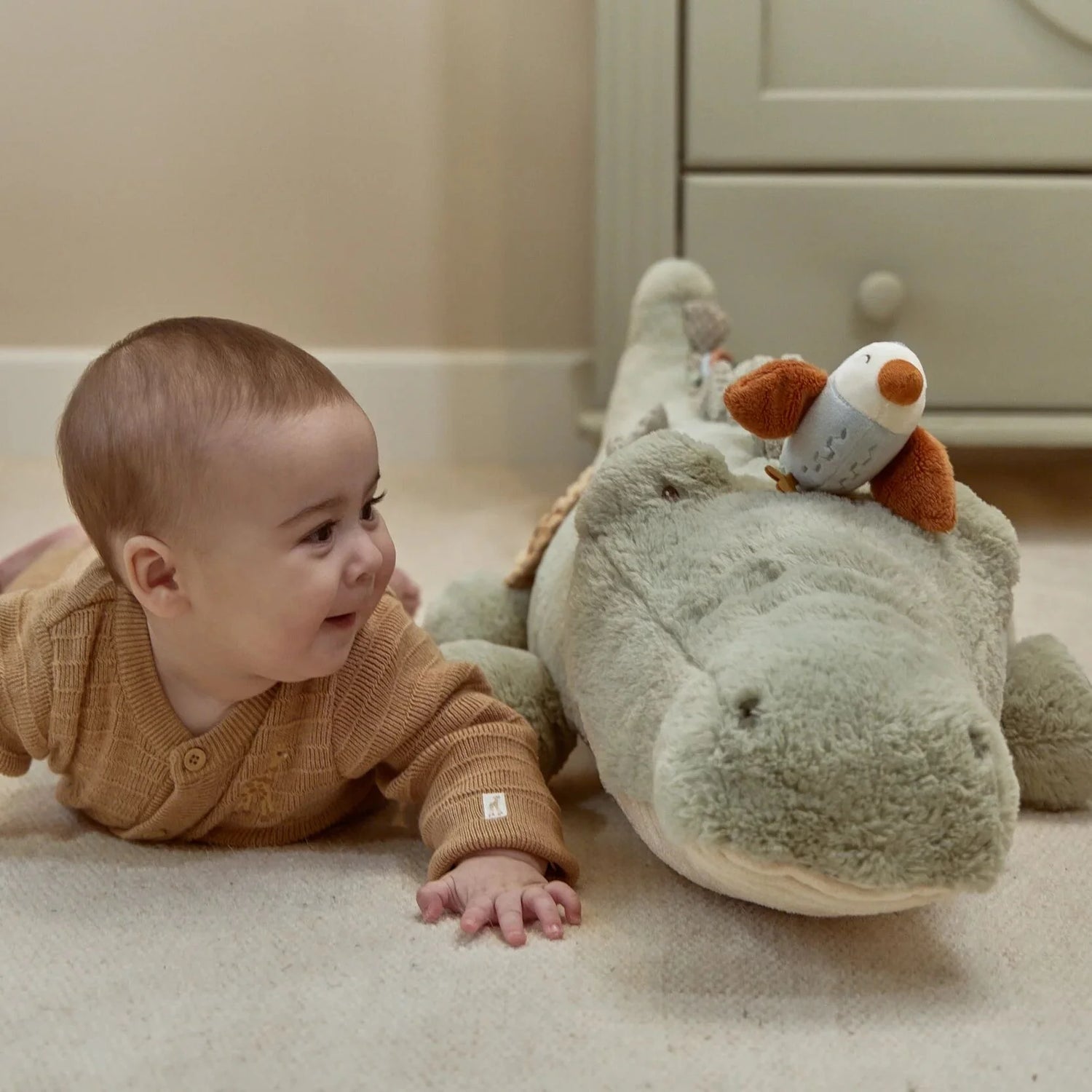 Peluche d'activité Crocodile XL - Vert - Safari Friends