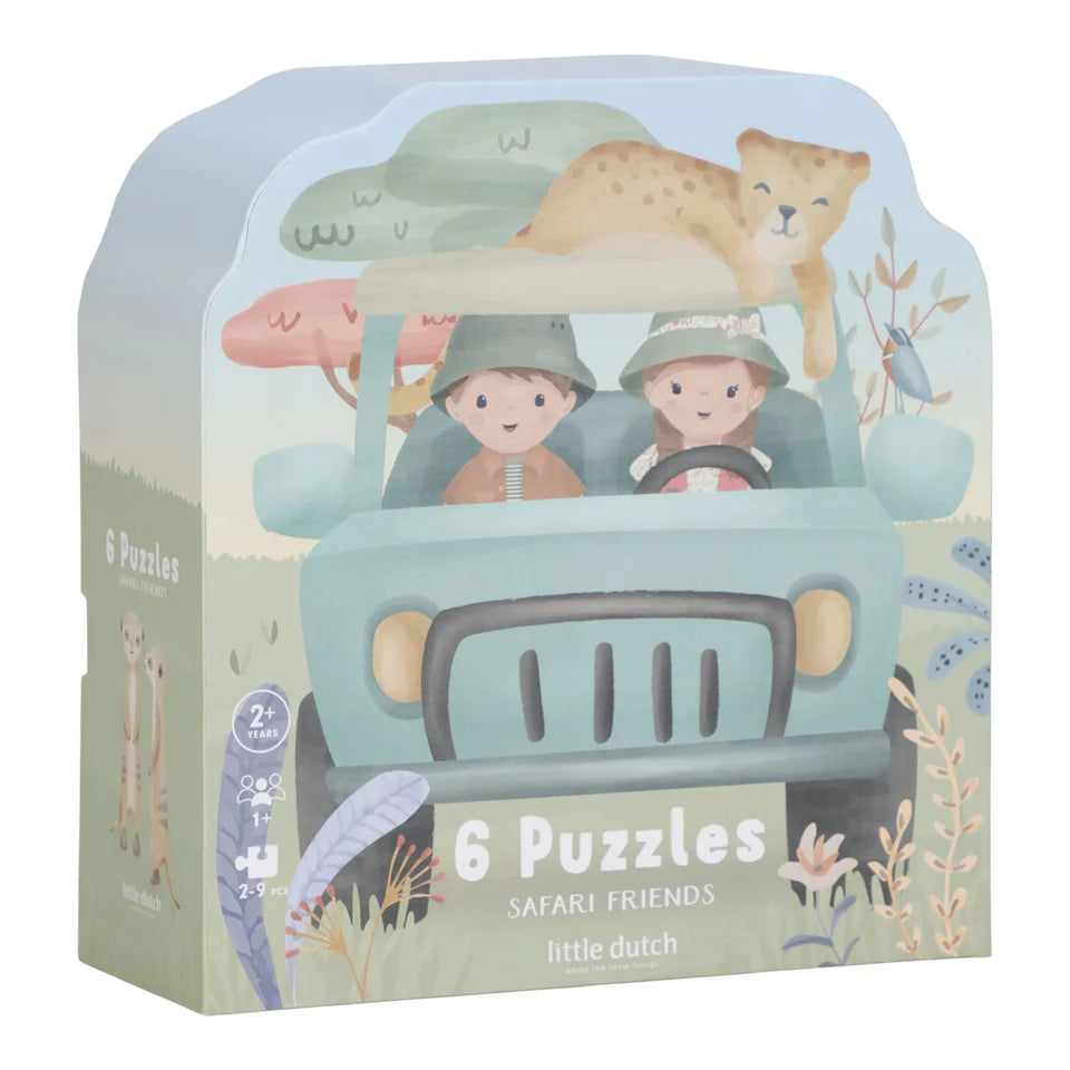 6 Puzzles - Safari Friends