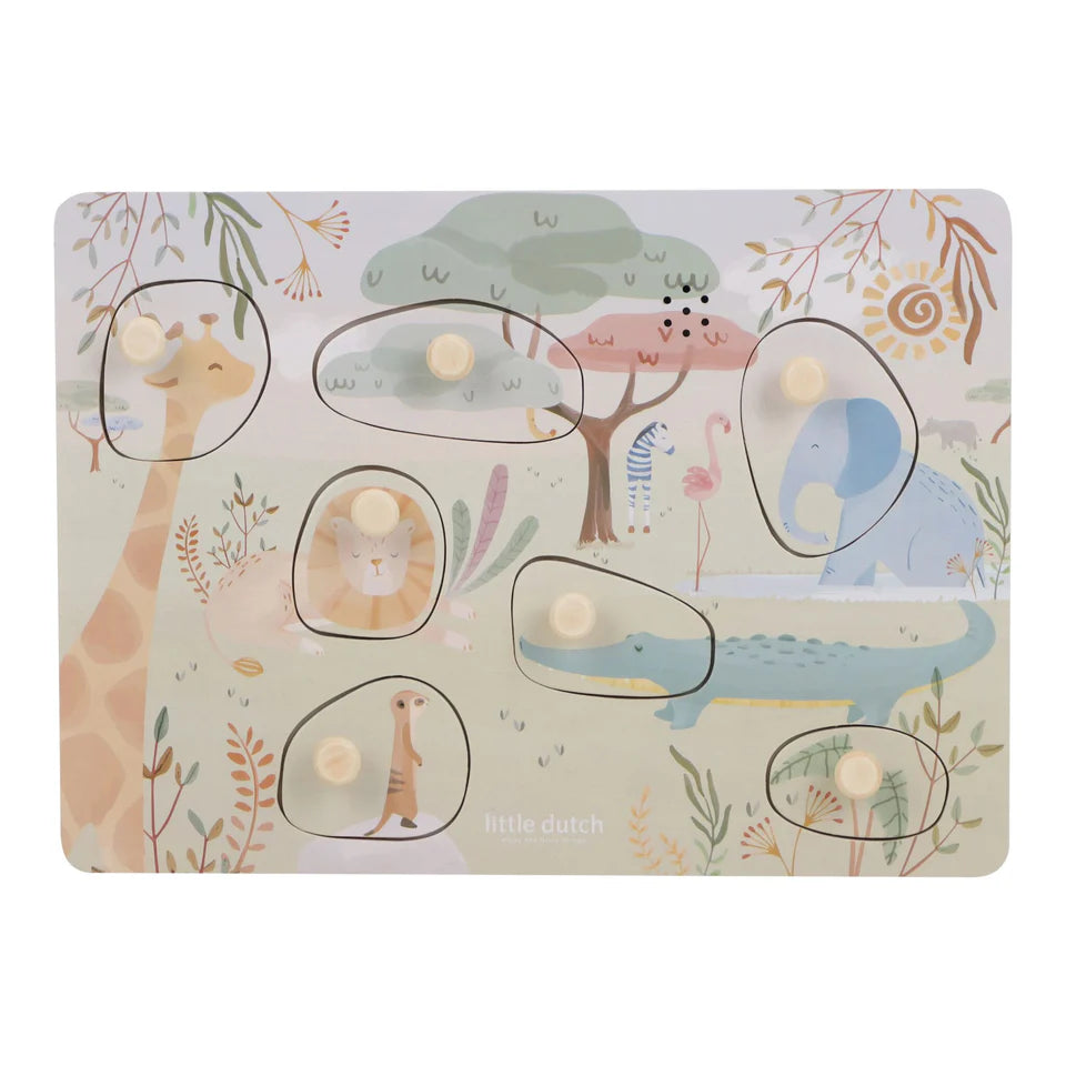 Puzzle sonore - Vert - Safari Friends
