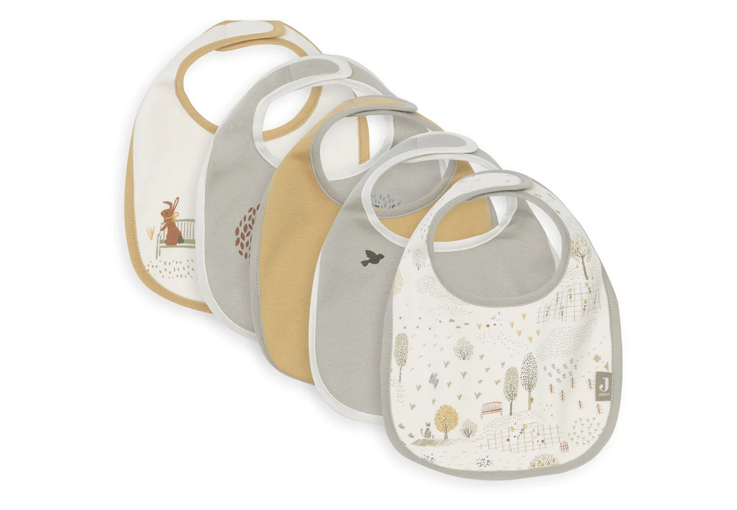 Bavoir Jersey Imperméable - Tiny Park - 5 Unités liste 