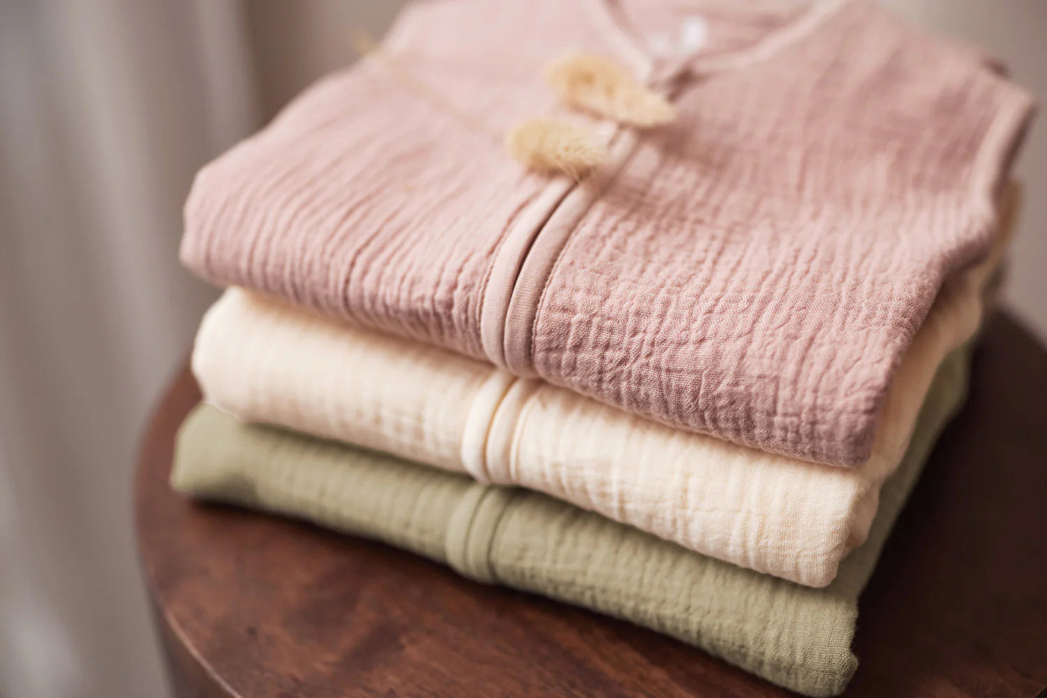 Gigoteuse - Gaze de Coton - Oatmeal (divers tailles) liste 
