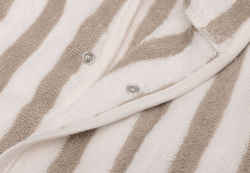 Peignoir - Stripe Éponge Olive green Liste 