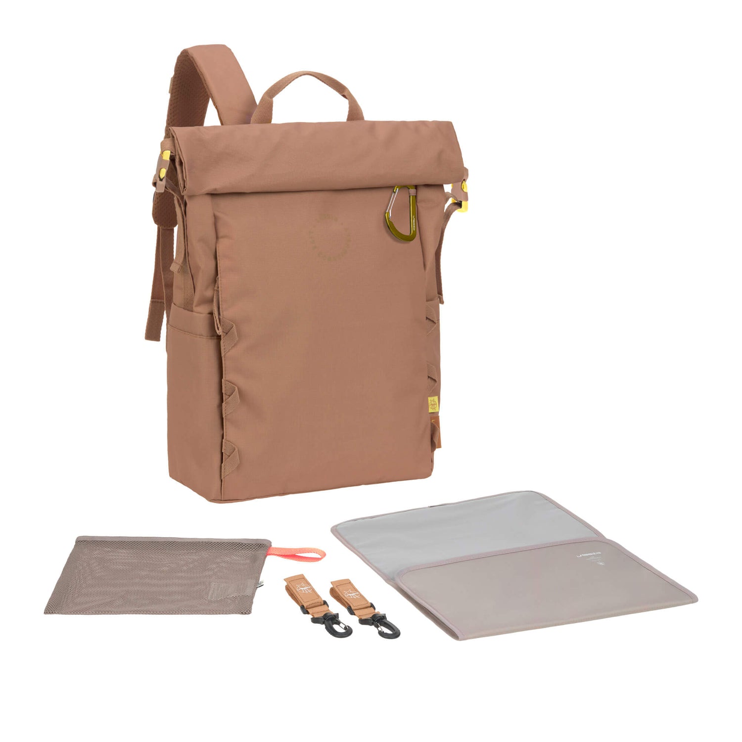 Sac à dos à langer - Outdoor Rolltop, brun