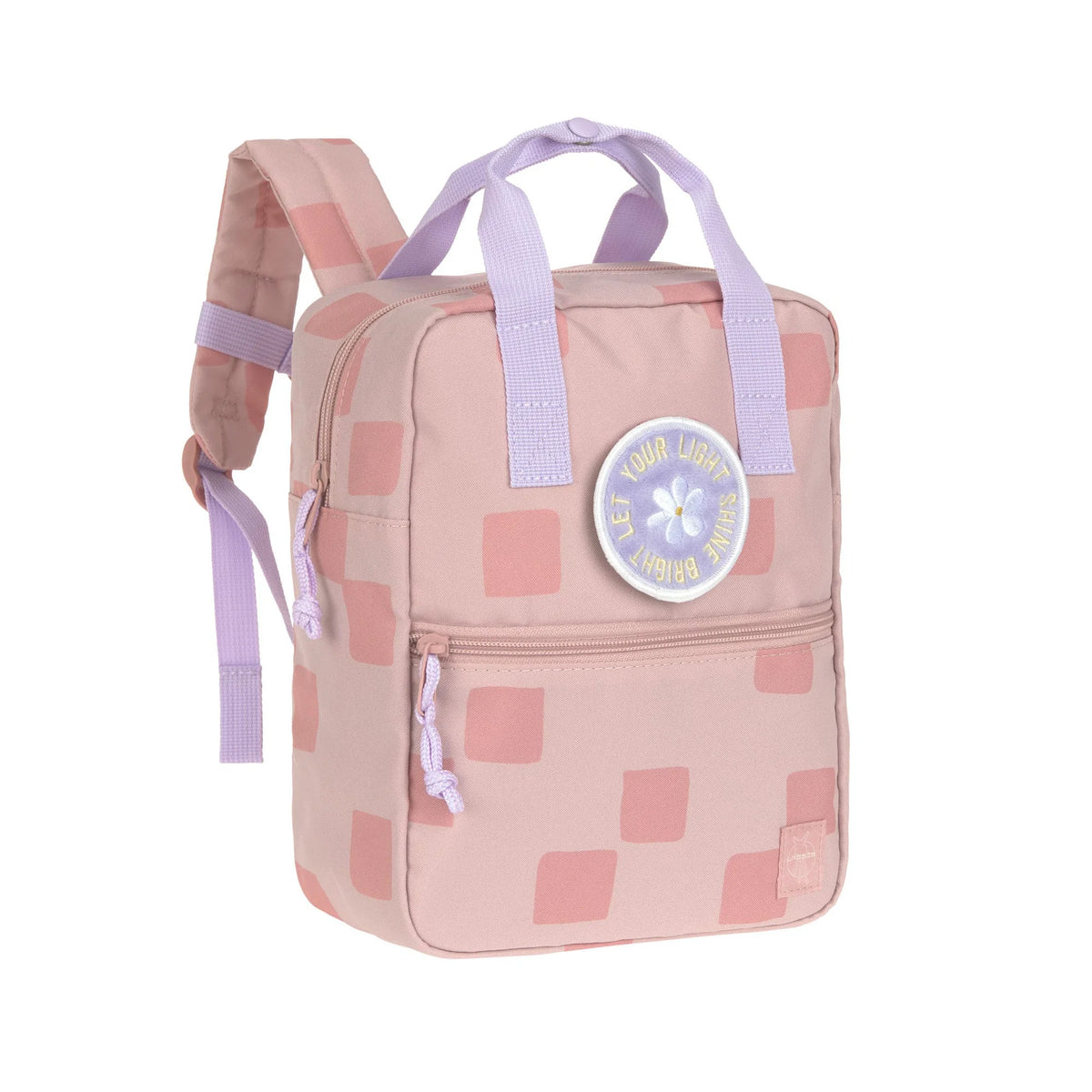 Sac à dos carré de la maternelle - Pattern Party, rose