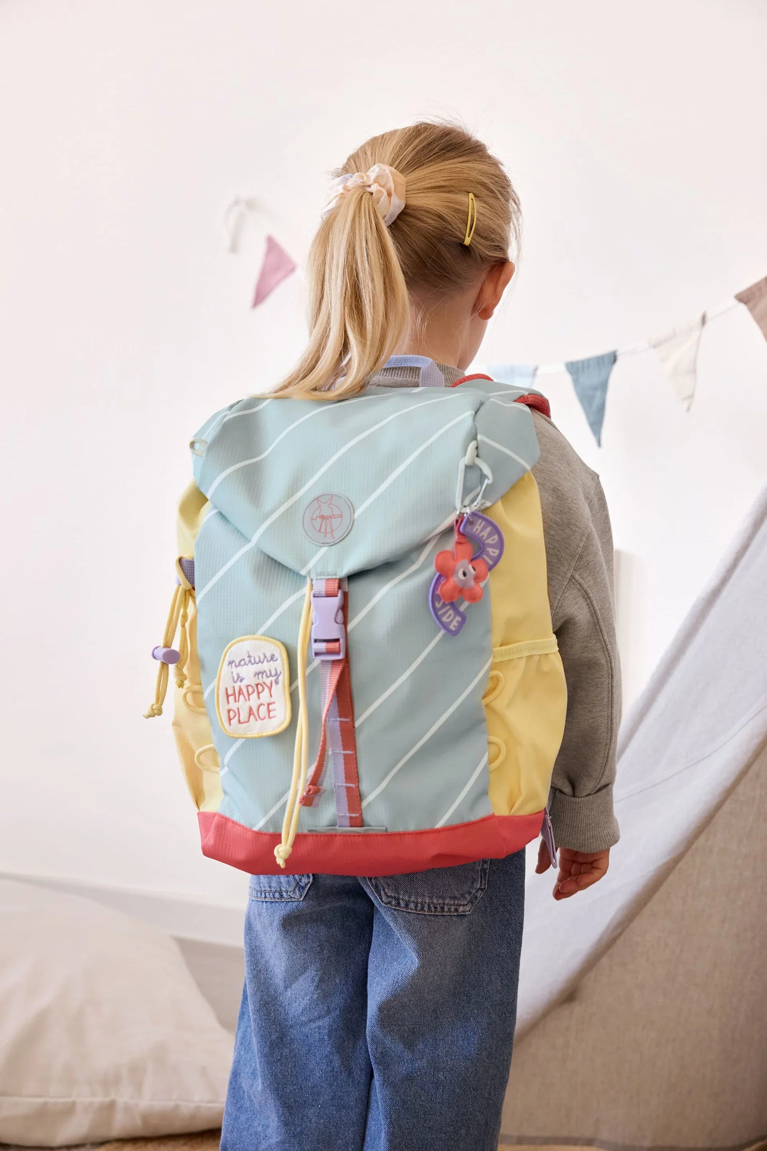 Sac à dos de randonnée enfants 14 L - Happy Trails, Fleur