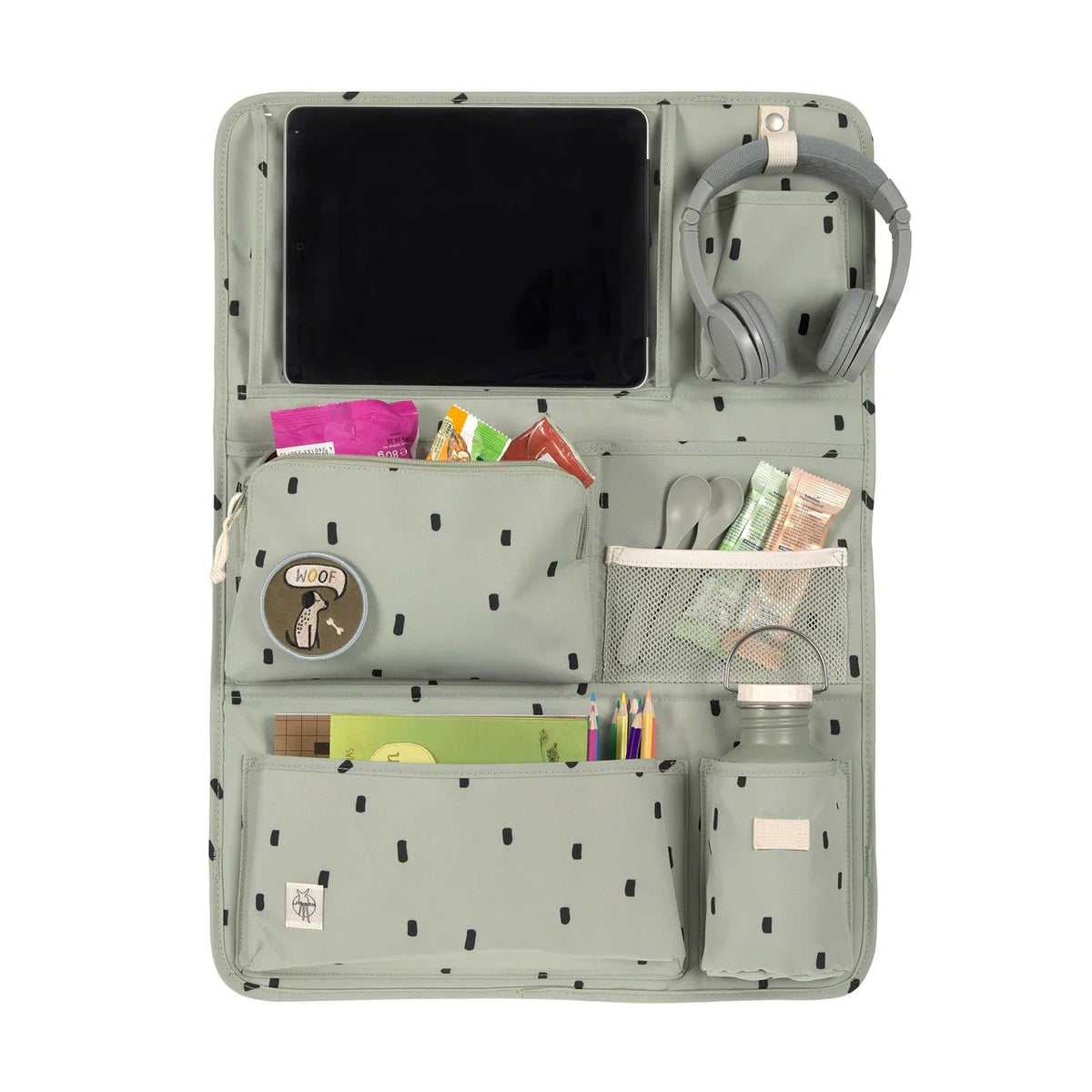 Organisateur de voiture, Happy Prints olive Liste 