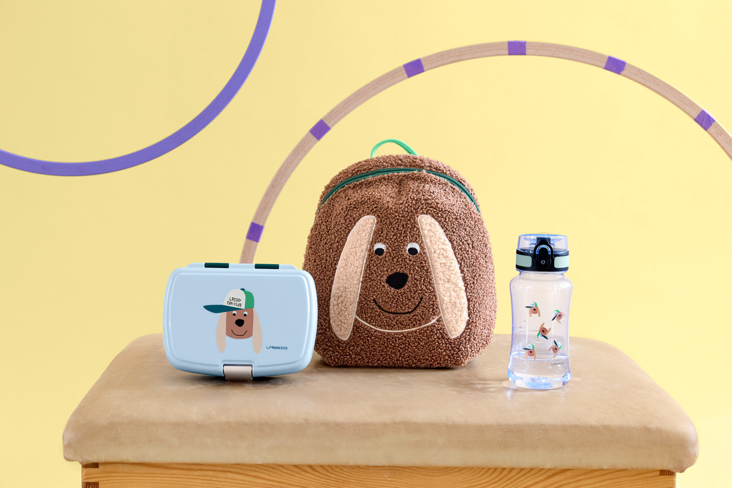 Tritan-Trinkflasche für Kinder, 420 ml – Tiny Team, Hund