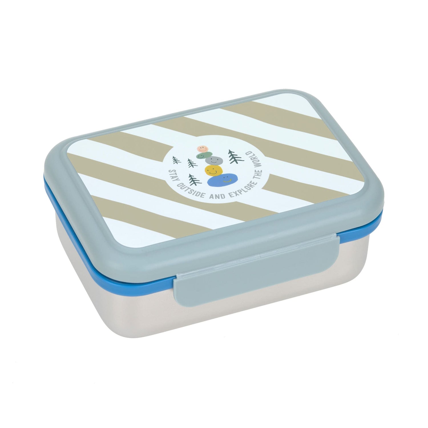 Boîte à goûter inox enfants - Sunny Explorer, vert