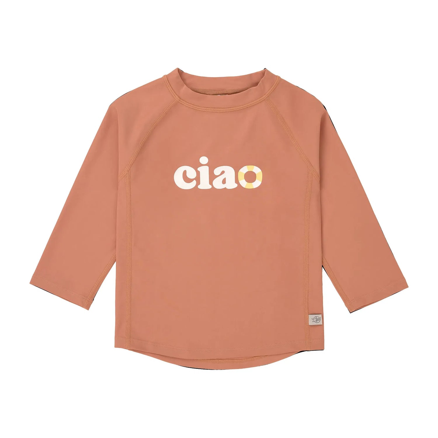 T-shirt de bains à manches longues enfants (anti-UV), Marron