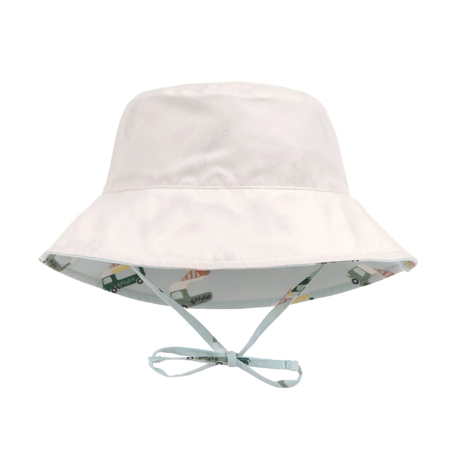 Chapeau anti-UV réversible enfants - Glace, Bleu