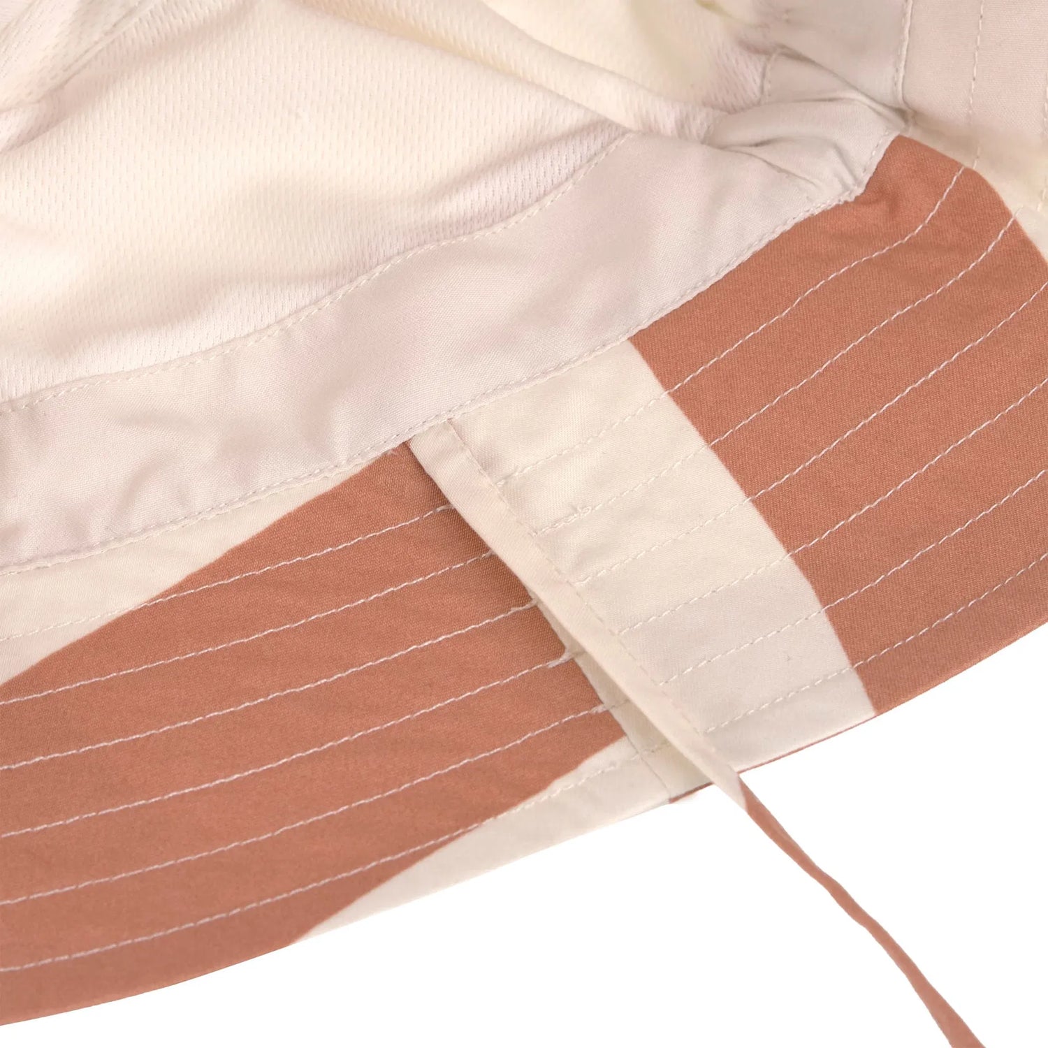 Bob anti-UV enfants - Rayures, marron blanc