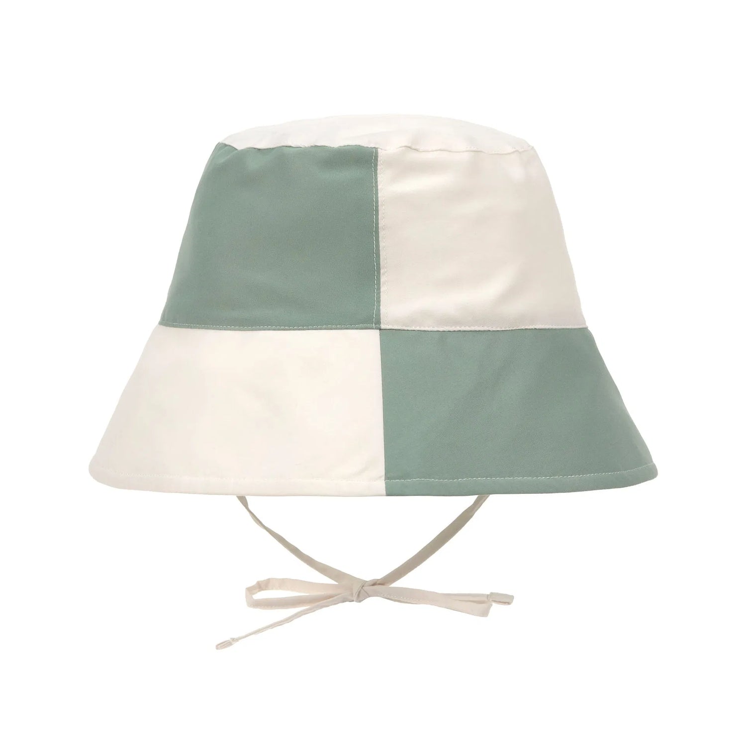 Bob anti-UV enfants - à carreaux, vert blanc